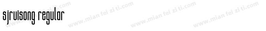 sjruisong regular字体转换
